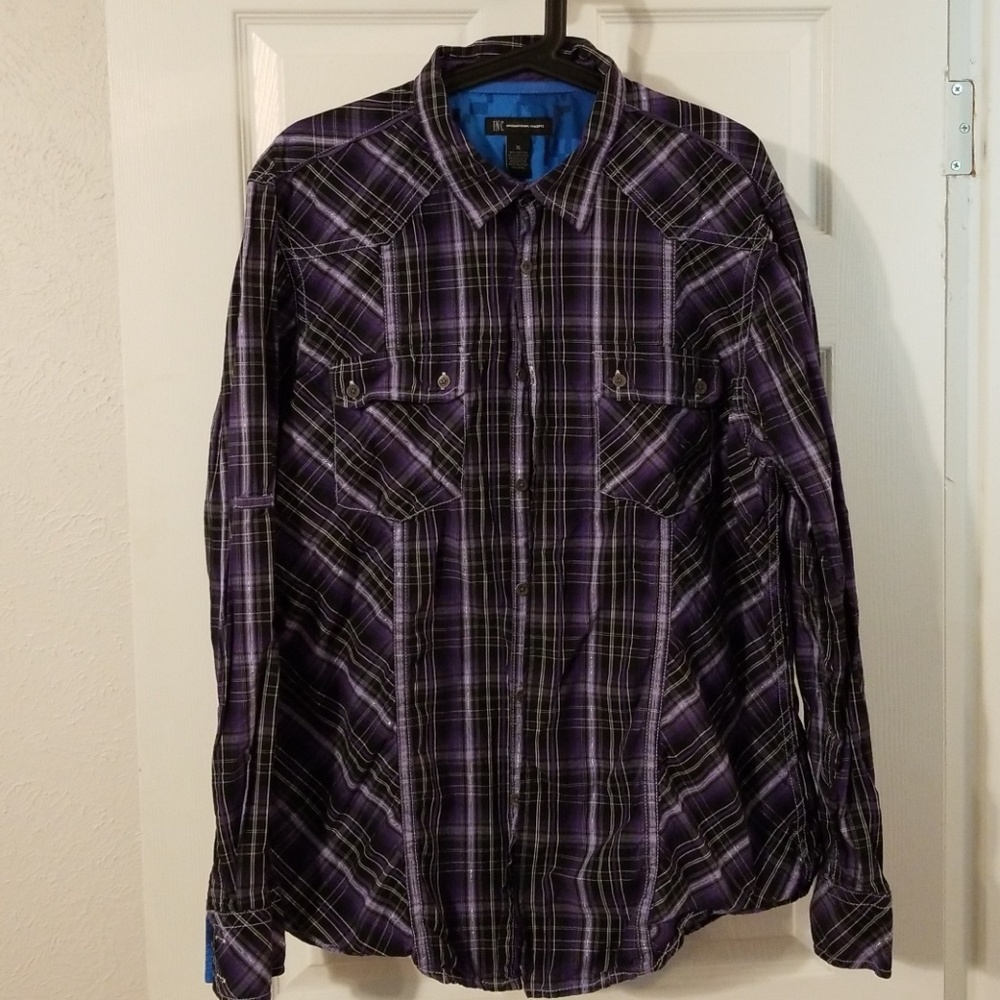INC Concepts Long Sleeve Button Up XL Shirt